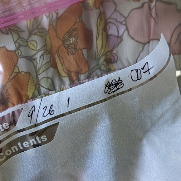 NEON Rose Floral Romper with Ruffles XL Feminine Romantic Whimsy Fairy - Picture 11 of 13